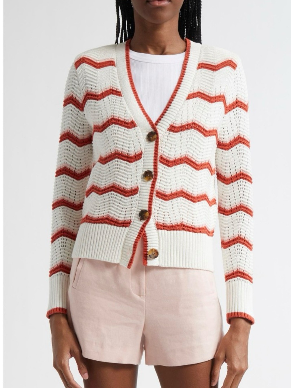 Veronica Beard Ansonia Stripe Cardigan, size S, NWOT, MSRP $398